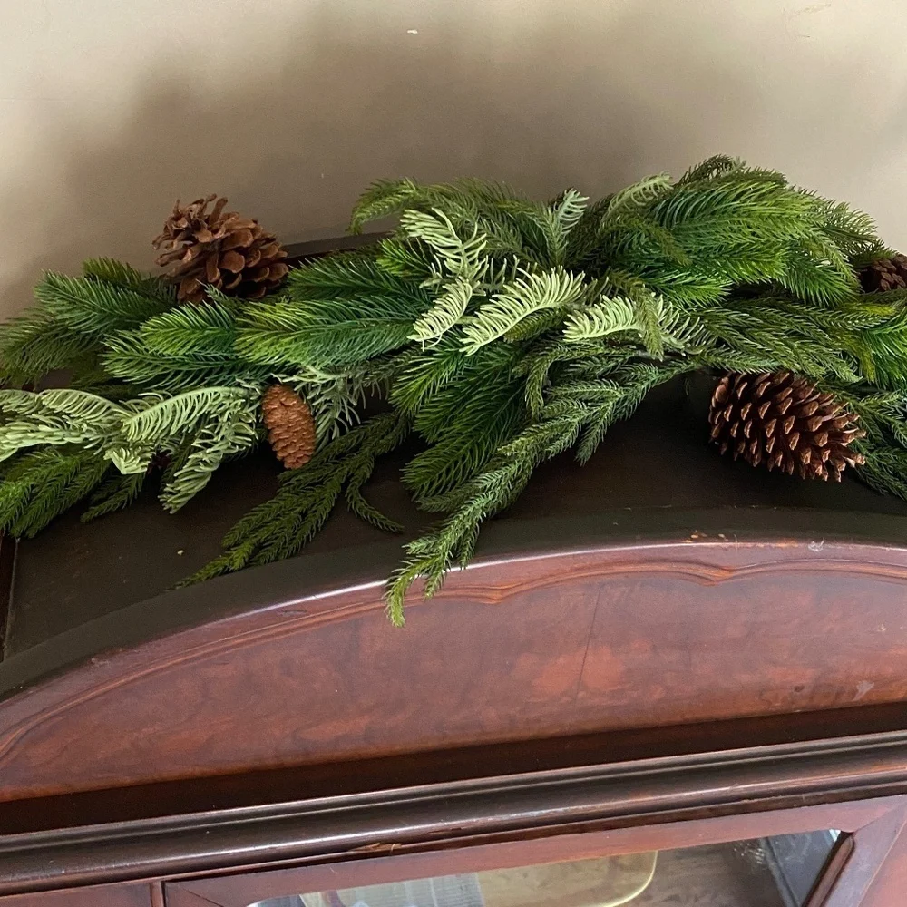 Anthropologie Terrain  Faux Evergreen Swag